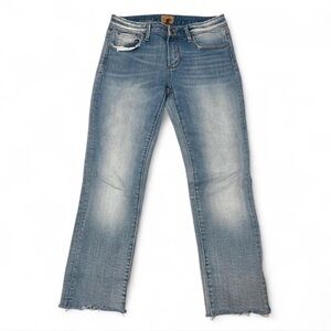 Driftwood Audrey Light Wash Straight Leg Mid Rise Jeans Women’s 27 Minimalsit